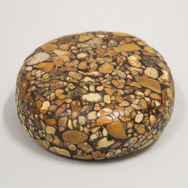 This chunkey stone comes from Garlandville in Jasper County.