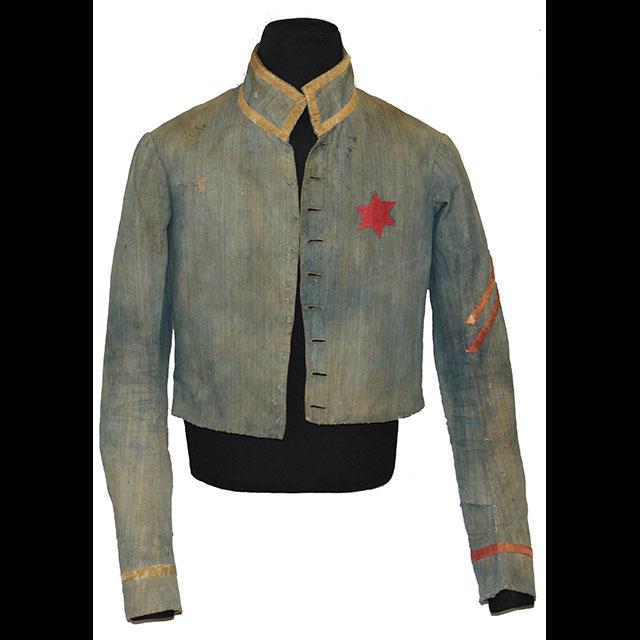 This enlisted man’s jacket belonged to Francis A. Wolff, a member of the 1st Mississippi Infantry.